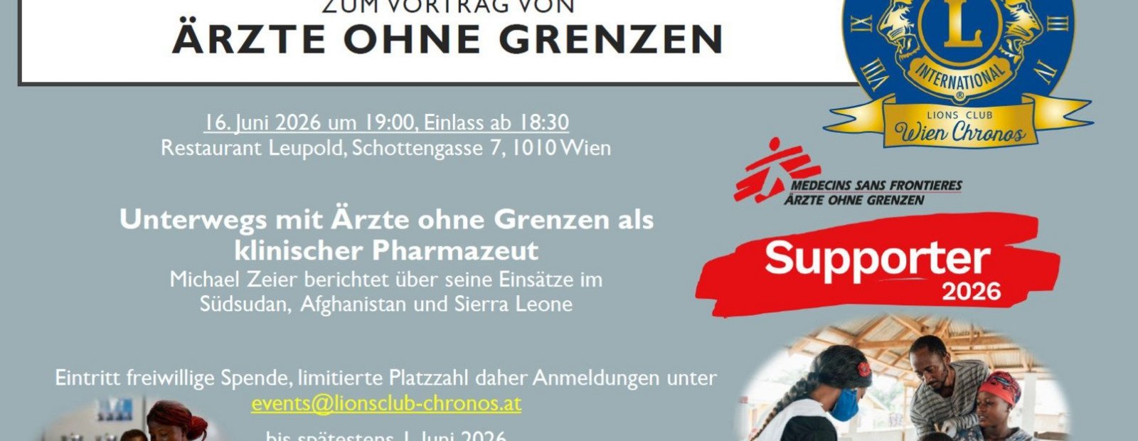 Vortrag Ärzte ohne Grenzen Klinische Pharmazie